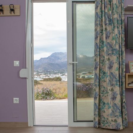 Studio Athena With Panoramic View Of Makrygialos Pilalímata 외부 사진