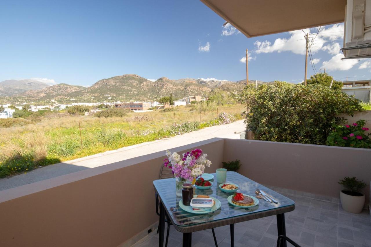 Studio Athena With Panoramic View Of Makrygialos Pilalímata 외부 사진